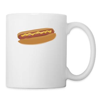 saucisses hot dog hot dog fastfood4 fast-food - Mug blanc - blanc - Droite