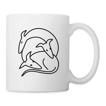 Drei Galgos - Tasse - Weiß - Rechts