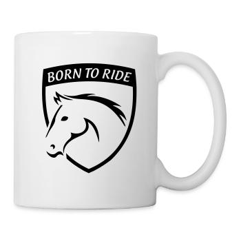 BORN TO RIDE - Mug - white - Right