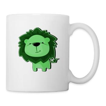 Lion lion vert safari - Mug blanc - blanc - Droite