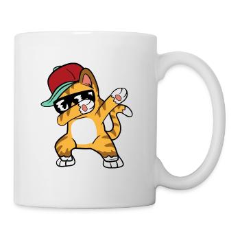 Dabbing dab cat - Mug - white - Right