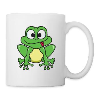 Frosch - Tasse - Weiß - Rechts