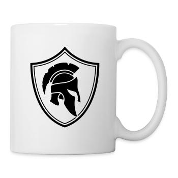 casque spartiate écusson spartiate - Mug blanc - blanc - Droite