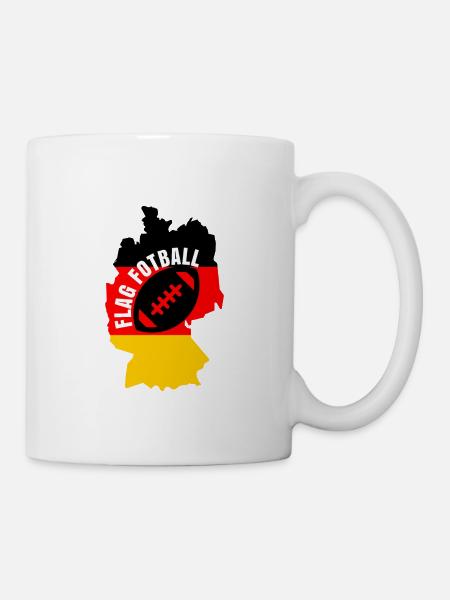 Flag Football Deutschland - Tasse - Weiß