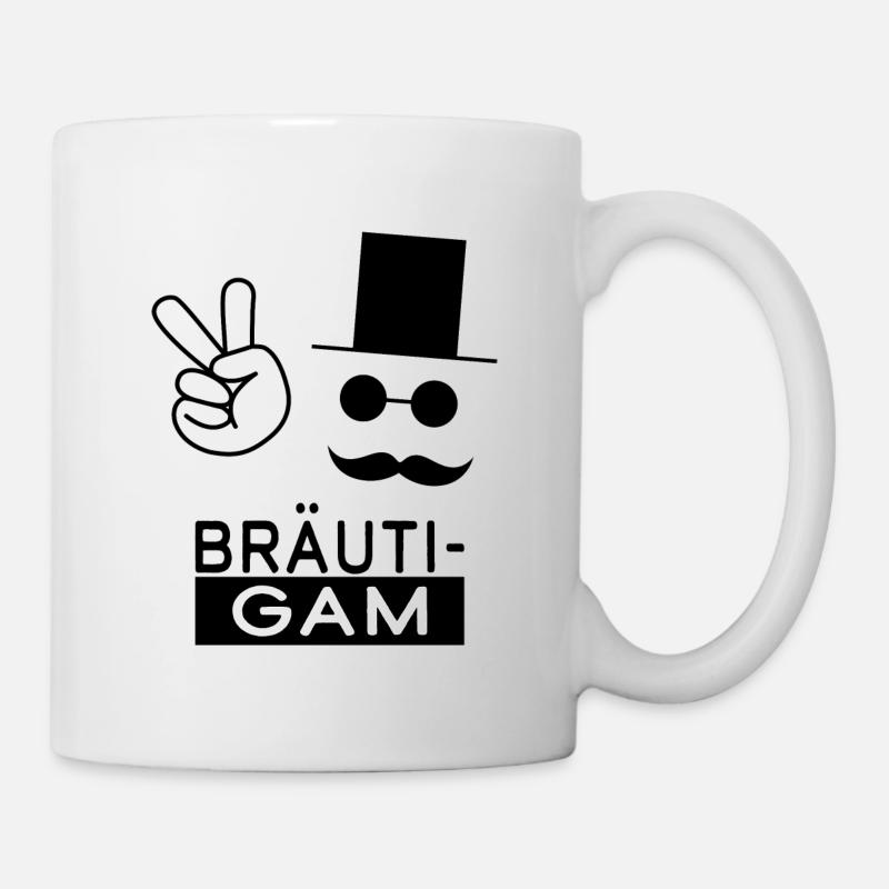 Junggesellenabschied Bräutigam Herren Hochzeit - Tasse - Weiß