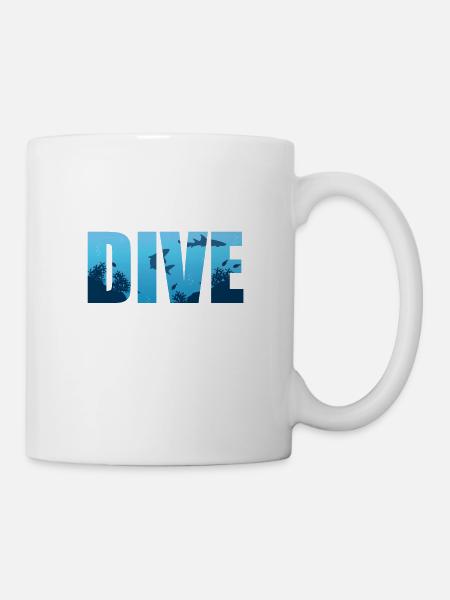 plongée - Mug blanc - blanc