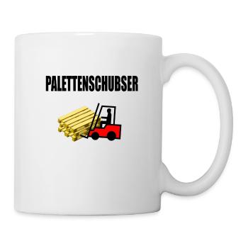 Palettenschubser - Tasse - Weiß - Rechts