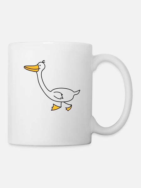 drôle d'oie - Mug blanc - blanc