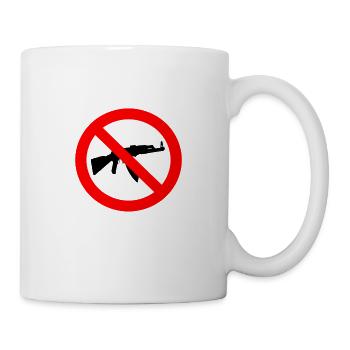 Waffenverbot - Tasse - Weiß - Rechts
