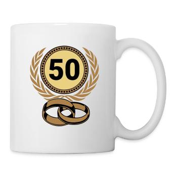 Golden Wedding Anniversary , 50 Years (25) - Mug - white - Right