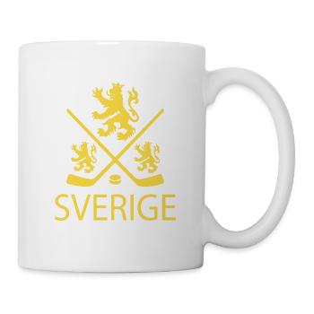 Sverige Hockey - Mug blanc - blanc - Droite