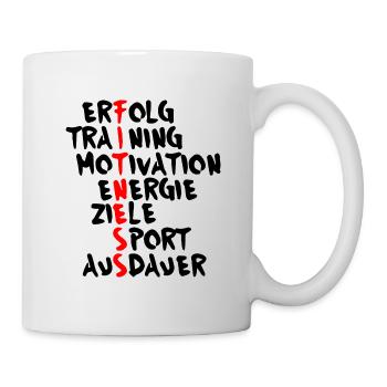 Fitness- Erfolg Training Motivation - Tasse - Weiß - Rechts