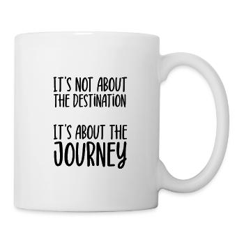 Its not about the journey, its about the journey - Mug - white - Right