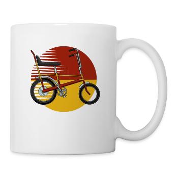 Retro bike from childhood memory - Mug - white - Right