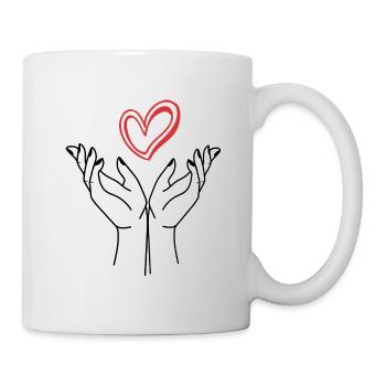 Mains - Mug blanc - blanc - Droite