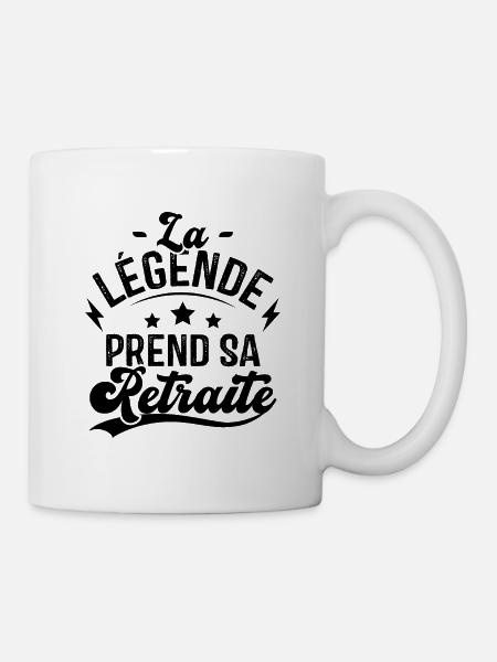 La Légende Prend Sa Retraite - Mug blanc - blanc