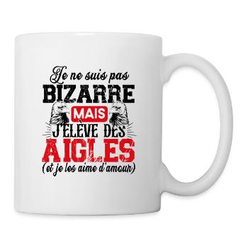 Aigle Faucon Cadeau Fauconnier Chasseur Humour - Mug blanc - blanc - Droite