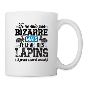 Lapin Cuniculteur Cuniculture Animal Cadeau Humour - Mug blanc - blanc - Droite