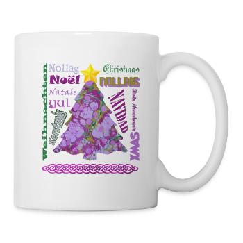 weihnachten mehrsprachig e 230 - Tasse - Weiß - Rechts