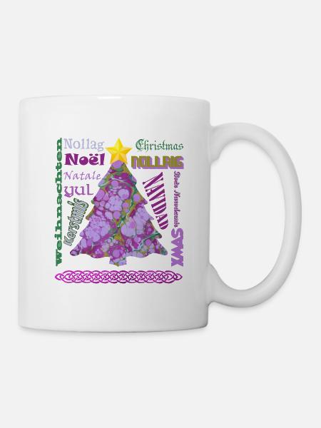 Noël multilingue E 230 - Mug blanc - blanc