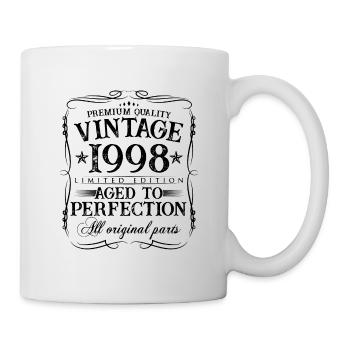 1998 vintage vintage 25 years birthday gift - Mug - white - Right
