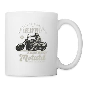 Motard le meilleur Sapeur pompier cadeau cool - Mug blanc - blanc - Droite