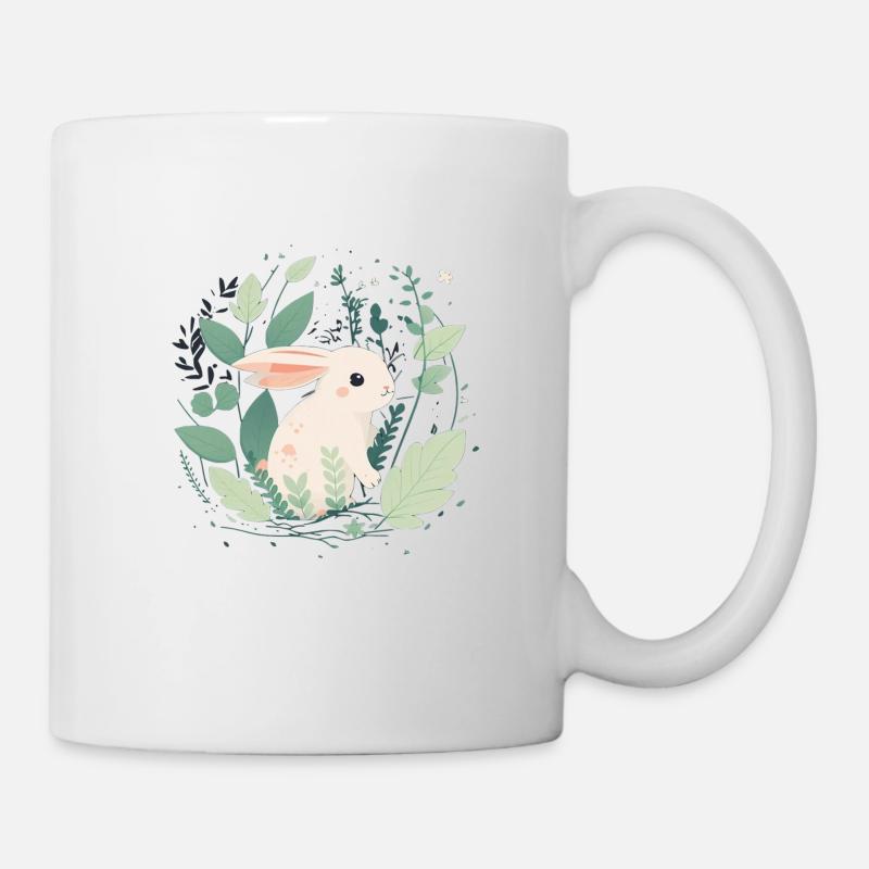 Un lapin mignon - Mug blanc - blanc