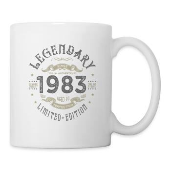 1983 Anniversaire legendary since 1983 - Mug blanc - blanc - Droite