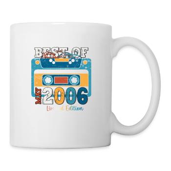 17th Birthday Man Cassette May Vintage 2006 - Mug - white - Right