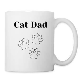 Papa chat - Mug blanc - blanc - Droite