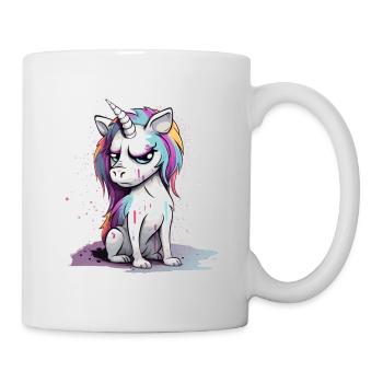Licorne grincheuse - Mug blanc - blanc - Droite