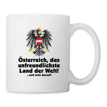 Austria - das unfreundlichste Land der Welt - Tasse - Weiß - Rechts