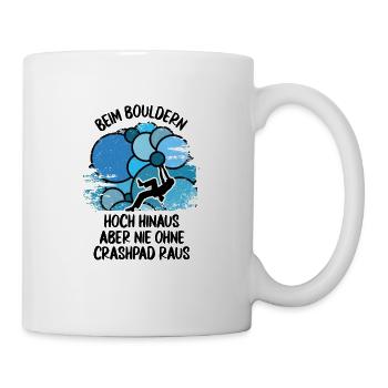 Vintage Bouldern Boulderer Klettern Kletterer - Tasse - Weiß - Rechts