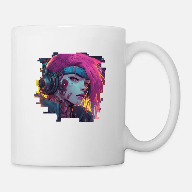 Voxie Mirage // Cyberpunk Zombie - Mug blanc - blanc