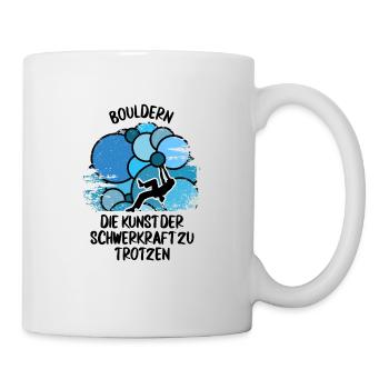 Vintage Bouldern Boulderer Klettern Kletterer - Tasse - Weiß - Rechts