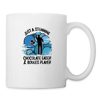 Boule Pétanque Boccia Boules Chocolat - Mug blanc - blanc - Droite