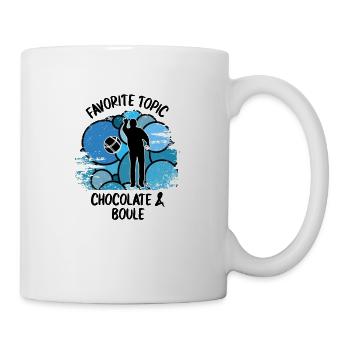 Boule Petanque Boccia Boules Schokolade - Tasse - Weiß - Rechts
