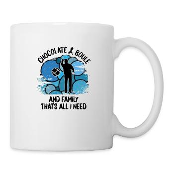 Boule Pétanque Boccia Boules Chocolat - Mug blanc - blanc - Droite