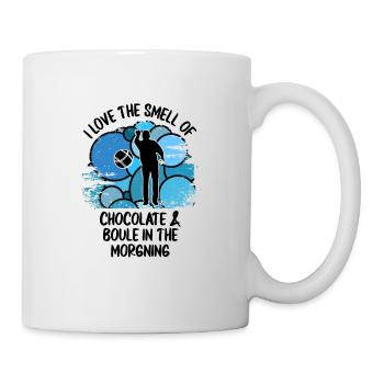Boule Pétanque Boccia Boules Chocolat - Mug blanc - blanc - Droite
