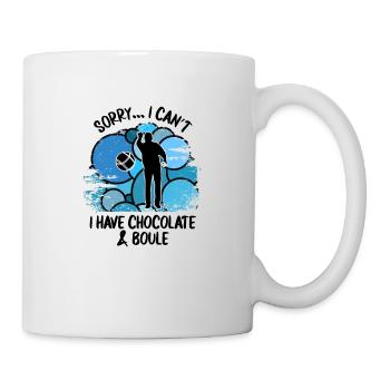 Boule Pétanque Boccia Boules Chocolat - Mug blanc - blanc - Droite