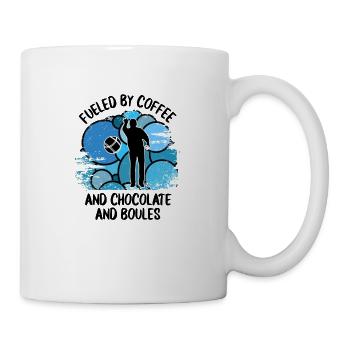 Boule Pétanque Boccia Boules Chocolat - Mug blanc - blanc - Droite