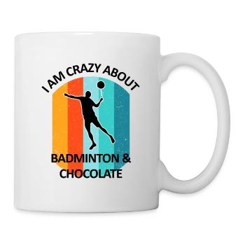 Badminton Badminton Badminton Player Chocolat - Mug blanc - blanc - Droite
