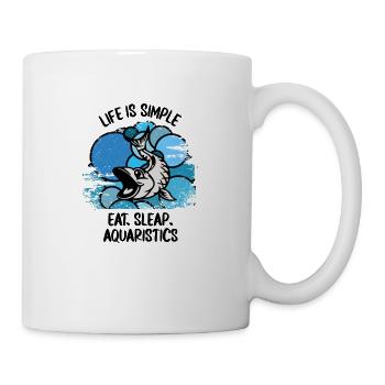 Aquarium Aquarists Fish Ornamental fish Aquaristics - Mug - white - Right