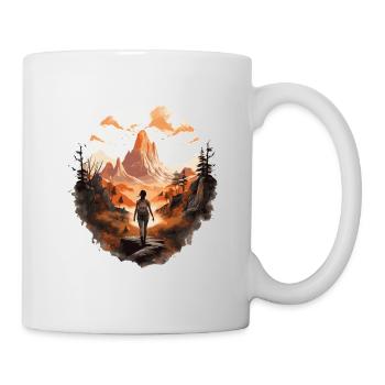 Wanderin 1 - Tasse - Weiß - Rechts