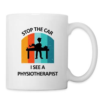 Physical Therapist Humorous Gift Saying Funny - Mug - white - Right