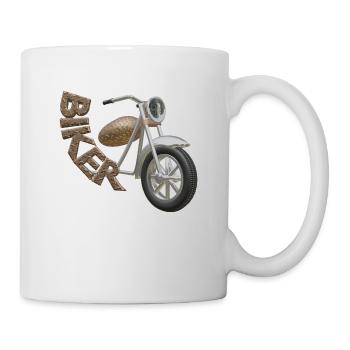Motorcycle Biker Bike - Tasse - Weiß - Rechts