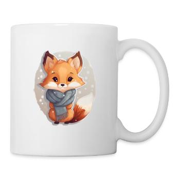Fuchs im Winter - Tasse - Weiß - Rechts
