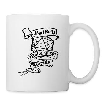 RPG-SPIEL Bad Rolls - Tasse - Weiß - Rechts
