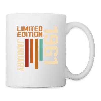 January 1961 - 1961 January Birthday Gift - Mug - white - Right