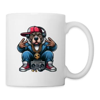 Pitbull Le DJ - Mug blanc - blanc - Droite